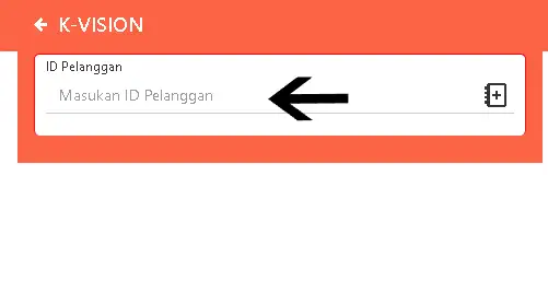Langkah 3: Masukkan ID pelanggan