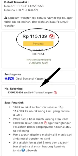 Langkah 6: Ikuti instruksi pembayaran
