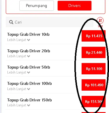isi saldo grab driver
