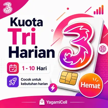Daftar Harga Paket Data Tri Harian Termurah (Update 2026)